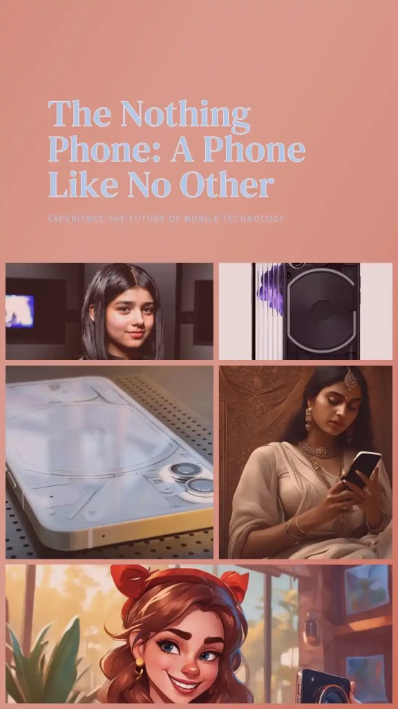 Fashionable woman accessorizing with the Nothing Phone 1's unique design.